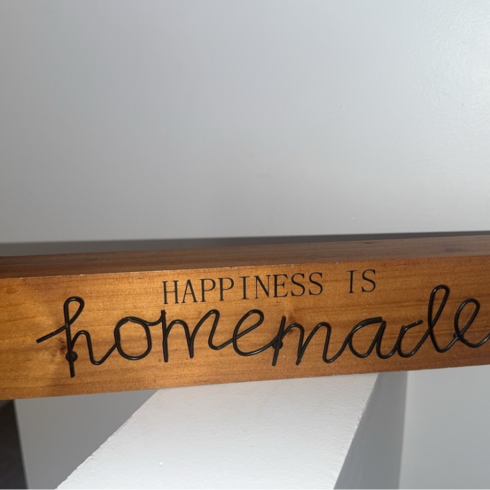 Wooden Wall Decor Sign & Beeswax Candles